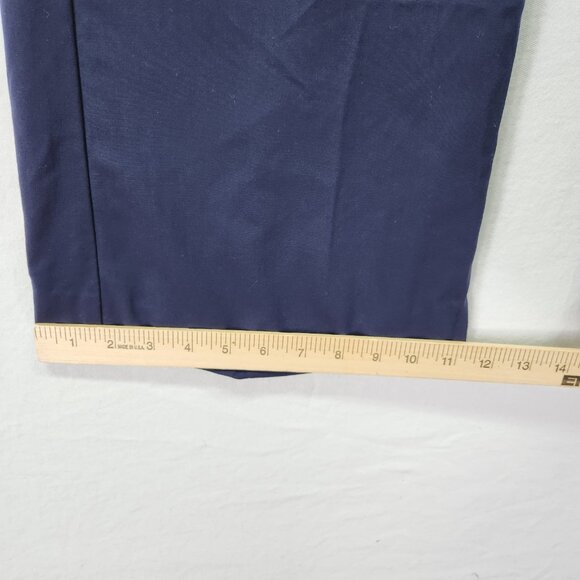 St. John Dress Pants Womens Size 2 Blue Wide Leg Made in USA Professional Wear - Picture 11 of 12